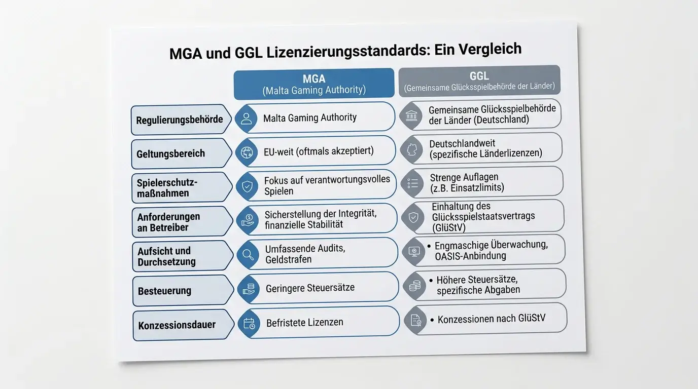Lizenzvergleich MGA GGL Empfehlung MMA Wetter Deutschland Sicherheit Spielerschutz