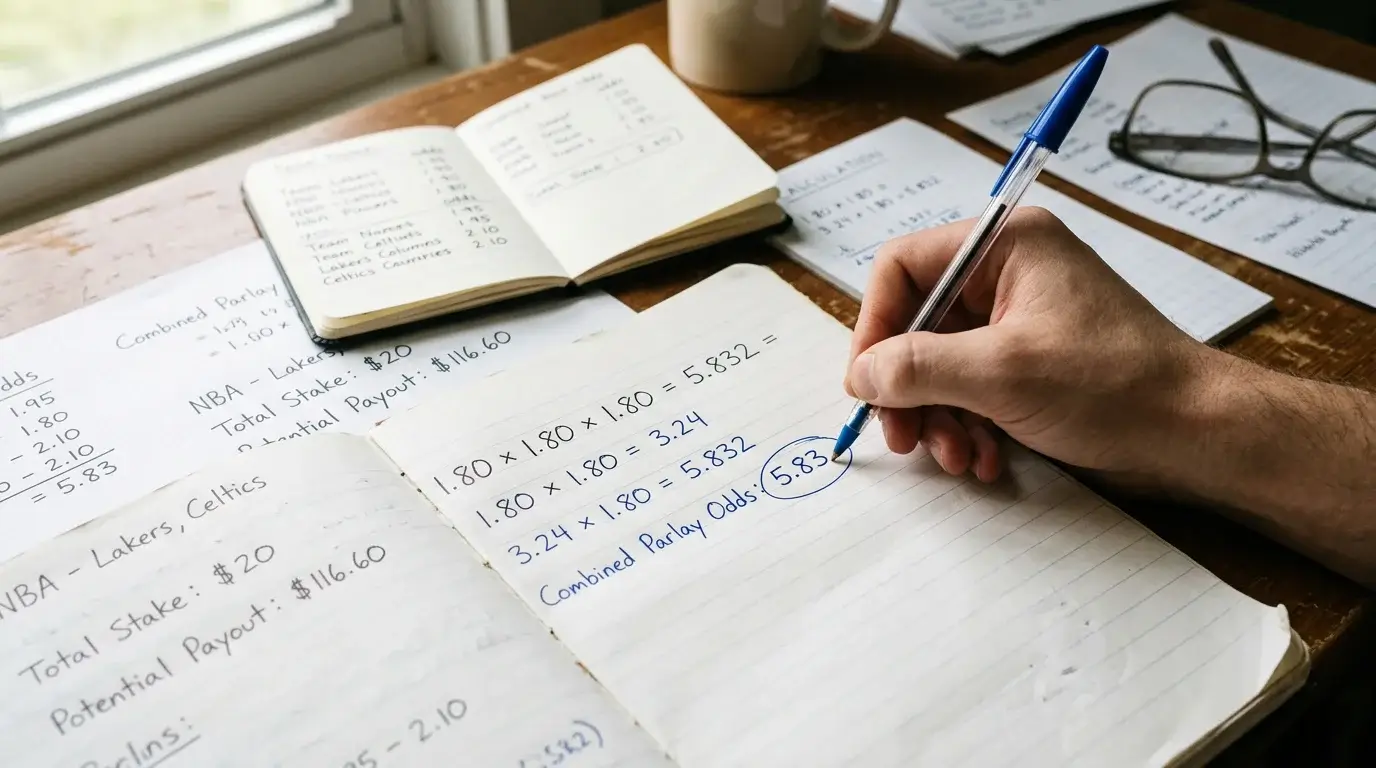 Grundstruktur einer MMA Kombiwette: Quoten-Multiplikation und der Effekt von Buchmacher-Margen auf den Gesamtwettschein