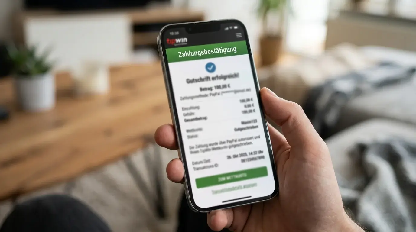 PayPal-Einzahlung bei einem MMA-Wettanbieter mit sofortiger Gutschrift auf das Wettkonto