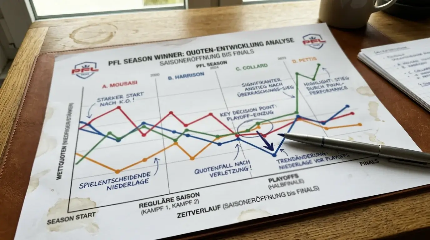 PFL Saisonformat und Quotenbewegungen: Wie Turnierwetten bei der Professional Fighters League funktionieren