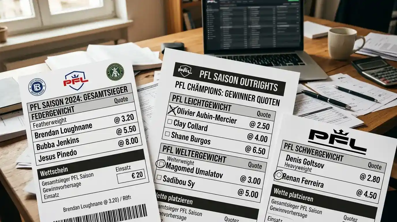PFL Wettarten: Saisonsieger-Wetten, Kampfwetten und Outright-Märkte bei der Professional Fighters League