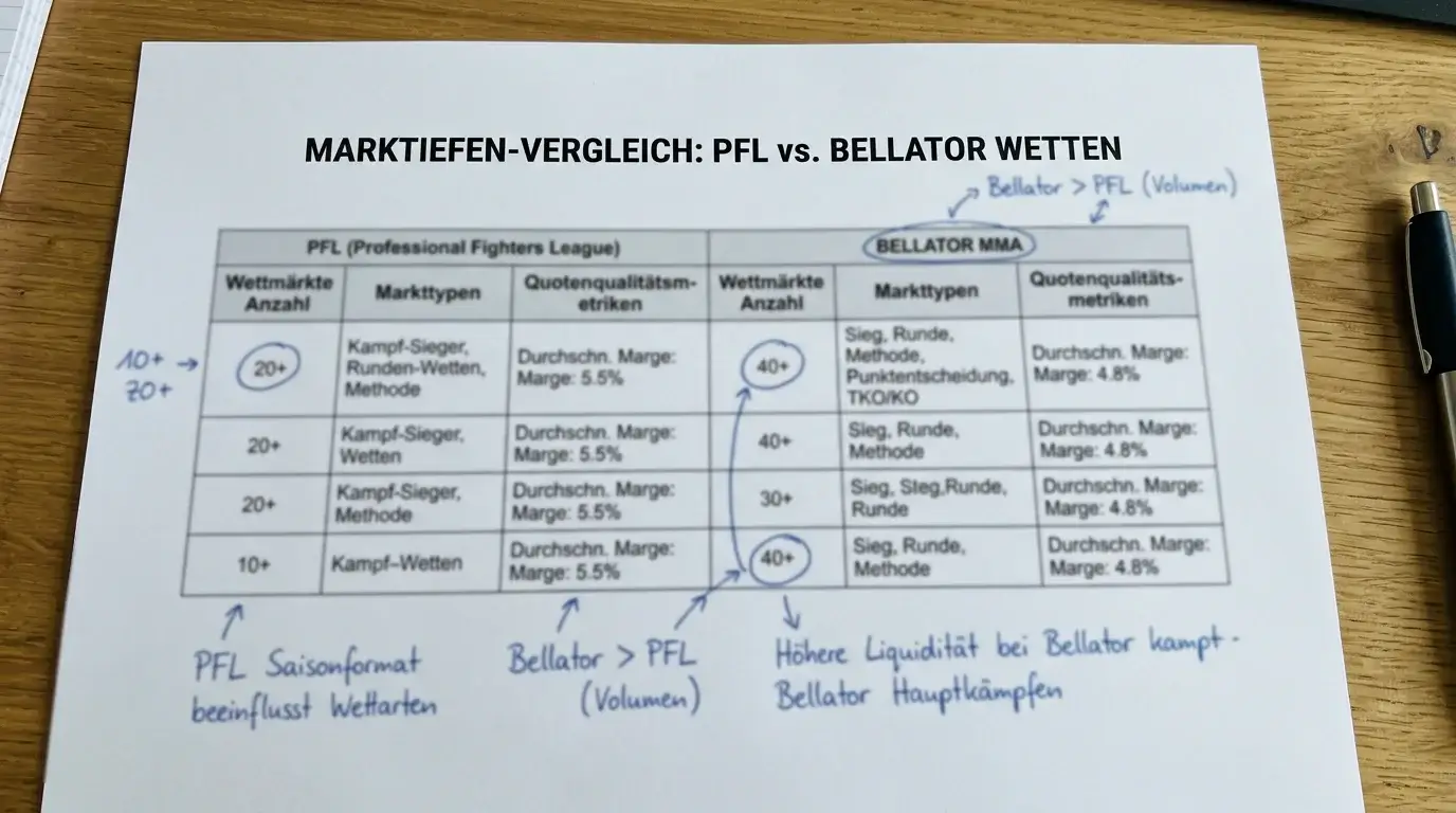 PFL vs. Bellator Wetten: Markttiefe, Wettangebot und Attraktivität für deutsche MMA-Wetter im Vergleich