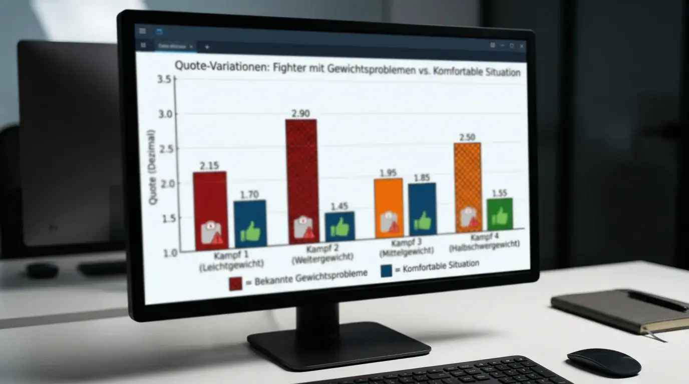 UFC-Quoten-Einfluss des Weight Cuts: Kämpfer mit bekannten Gewichtsproblemen zeigt niedrigere Auszahlungsrate
